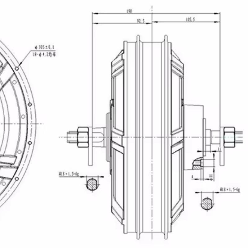 QS Motor 273 Model 72v-144v Sp - огляд і ціна Qs Motor 273 8000W Hub Motor